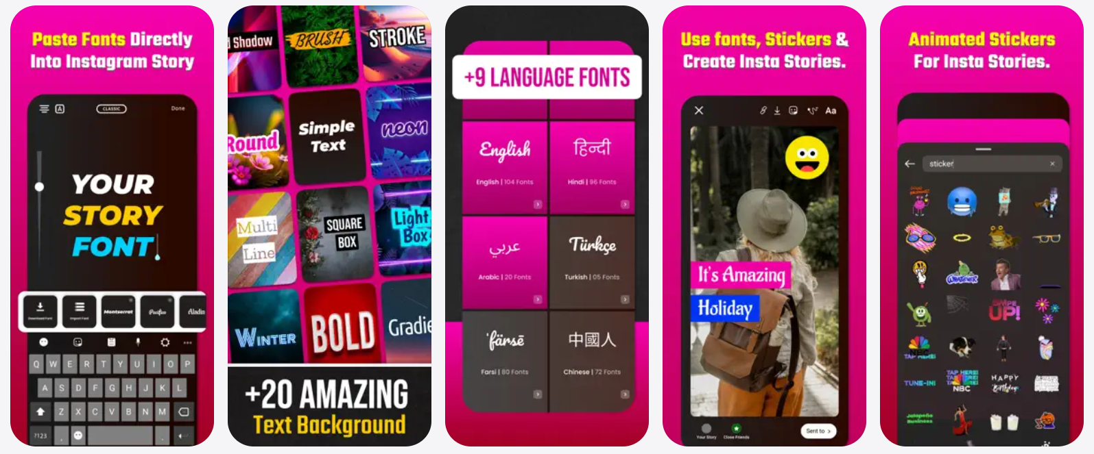 Storyfont — App Store screenshots